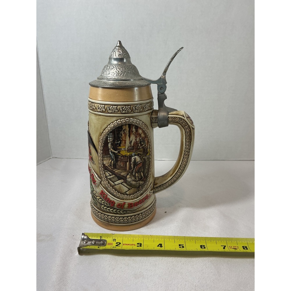 Budweiser A Series Ceramarte Lidded Beer Stein Limited Edition 17th Century Brew - Picture 16 of 16